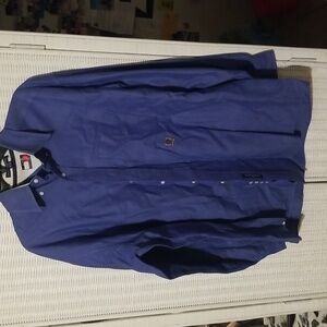 Vintage Tommy Hilfiger 16 1/2 34-35 Blue Button Down Long Sleeve Shirt